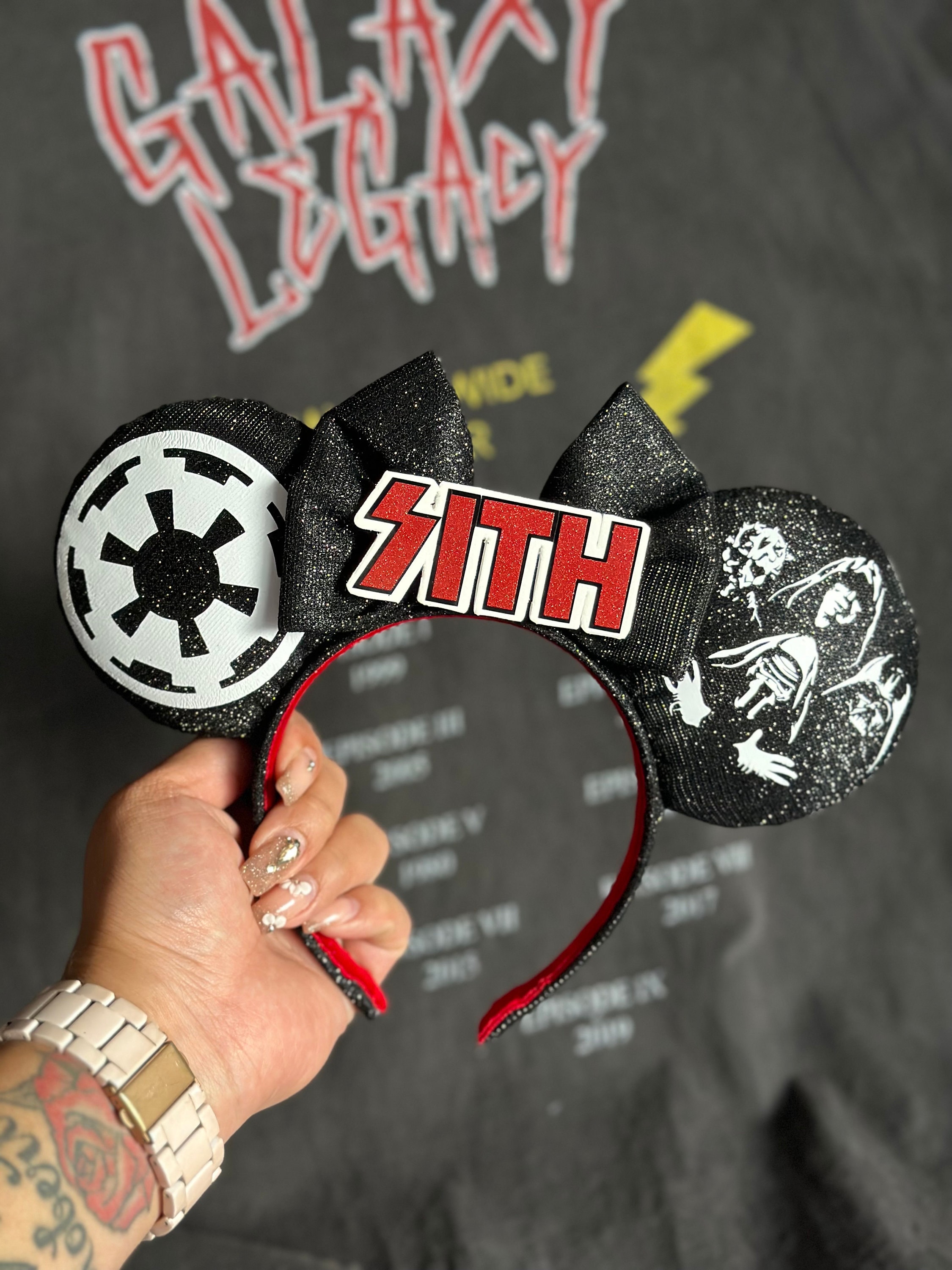 Sith Lord Minnie Ears: Star Wars Darth Vader Headband - Etsy