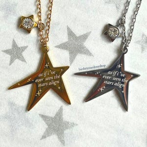 Stars align necklace | Pendant with cable link chain