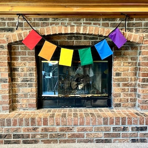 Pride Flag Fabric Celebration Banner: LGBTQ Wall Art (9 ft)