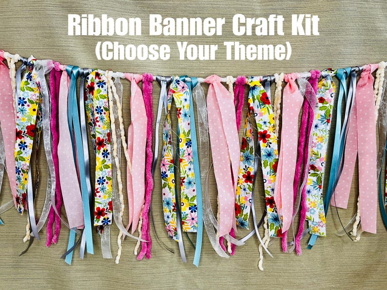 Craft Ribbon Banner Ribbon Banner Craft Kit - Etsy
