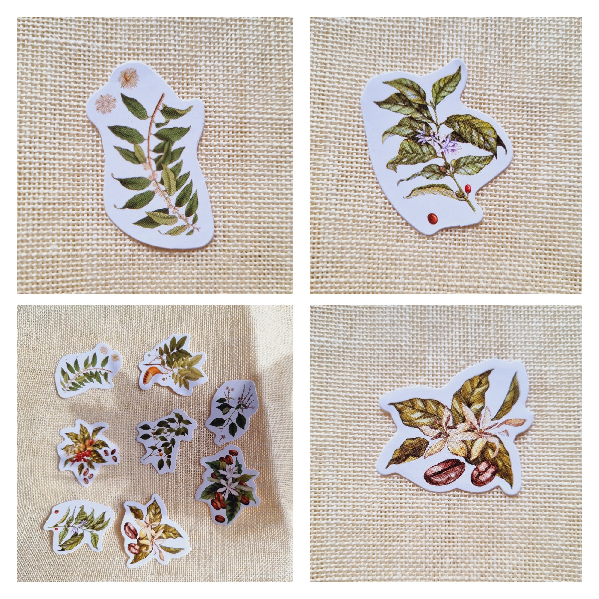 46 Coffee Stickers: Vintage Vinyl Decals for Planners & Laptops - Etsy