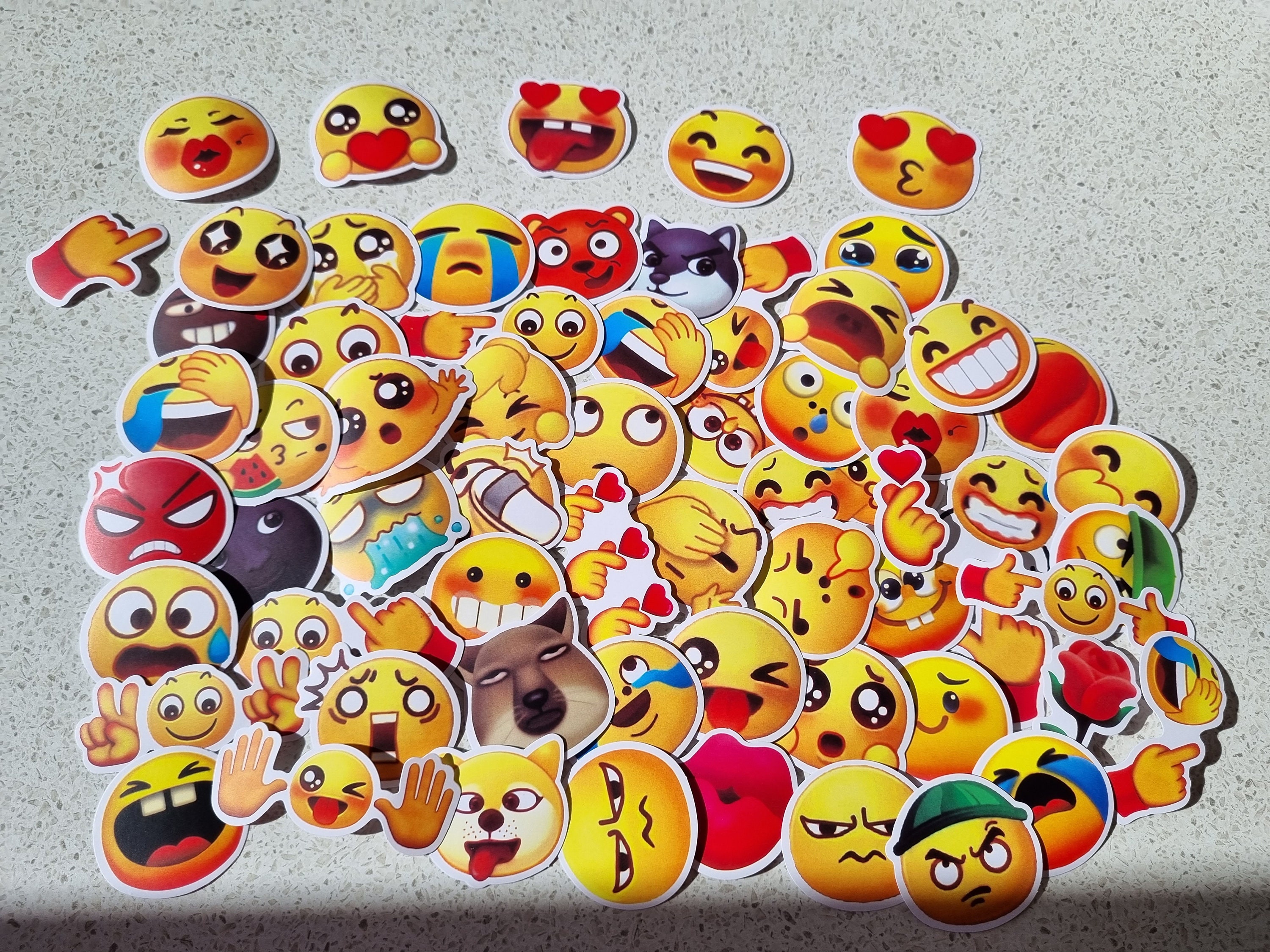 Fun Emoji Stickers | Waterproof Vinyl Decals for Planners - Etsy