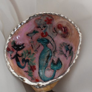 Mermaid Bottle Seashell Stopper Seashell Art Conical