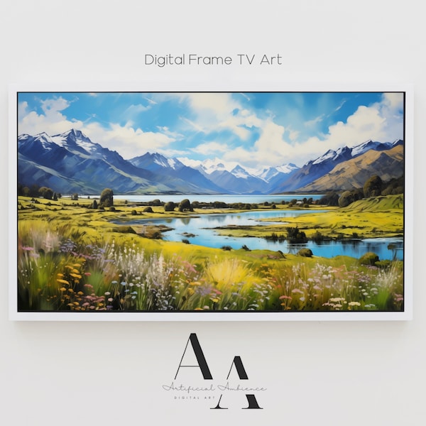 Samsung Frame TV Digital Art | Instant Download | New Zealand Scenery in Spring