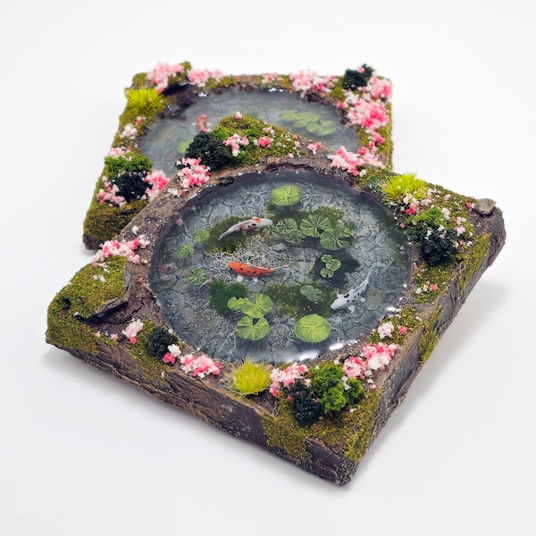 Koi Fish Pond - Etsy