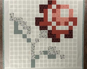 Patchwork Flower Quilt Pattern | Block, Throw and Twin Size PDF Patterns