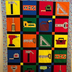 Toolbox Quilt Block Pattern Bundle | 12 PDF Patterns