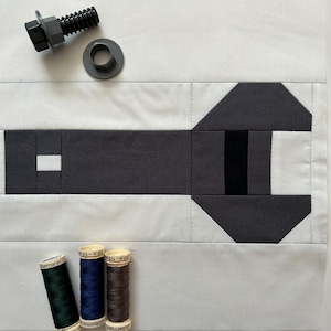 Wrench PDF Quilt Block Pattern
