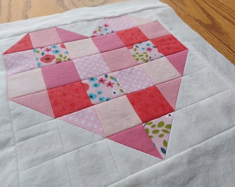 パッチワークハートのPDFキルトブロックパターン - Etsy 日本 パッチワークハートのPDFキルトブロックパターン - Etsy 日本