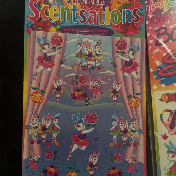 Vintage Lisa Frank Düfte Ballerina Bunnies versiegelt