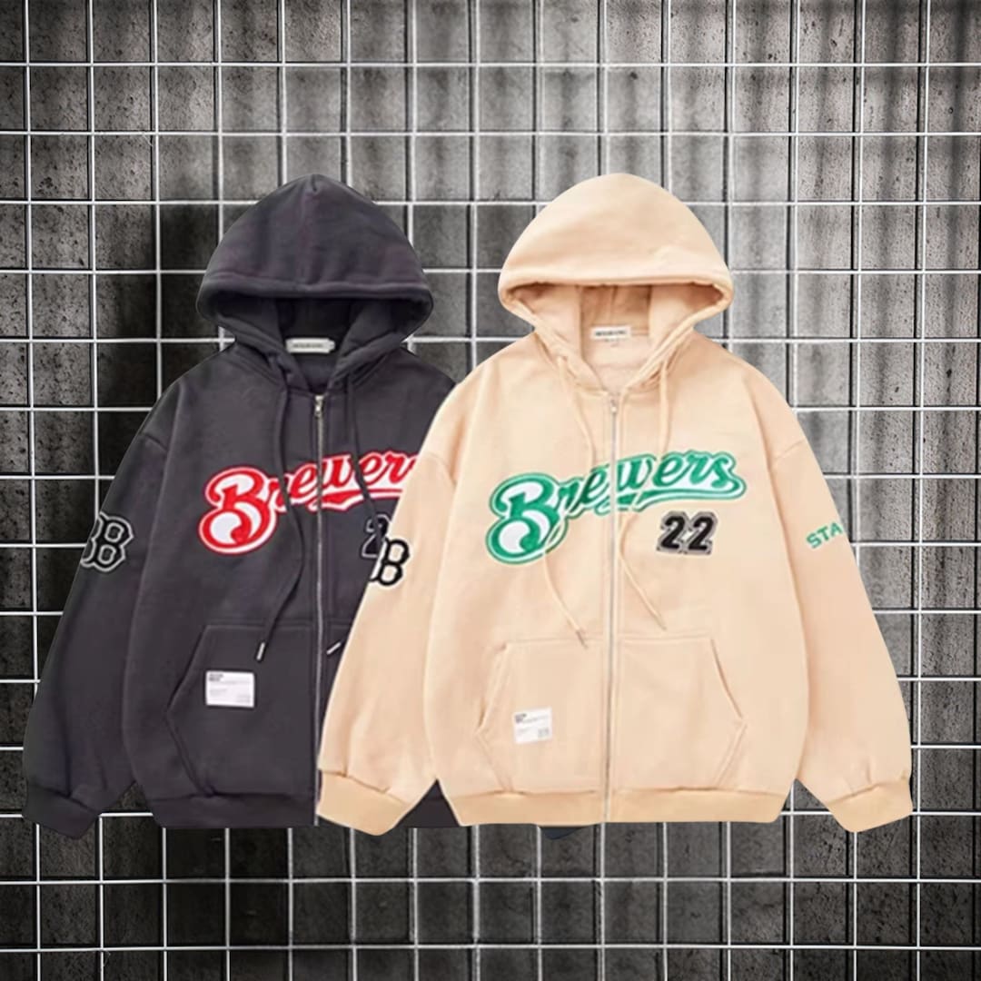 Street Full Zip Mask Y2K Hoodie Jacket main image 1