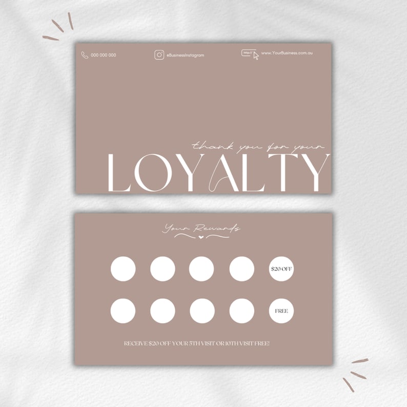 Loyalty Card Template Printable - Il 794xN.5681247940 M0pm 