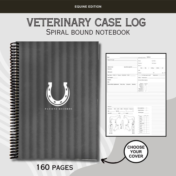 Equine Case Log Notebook