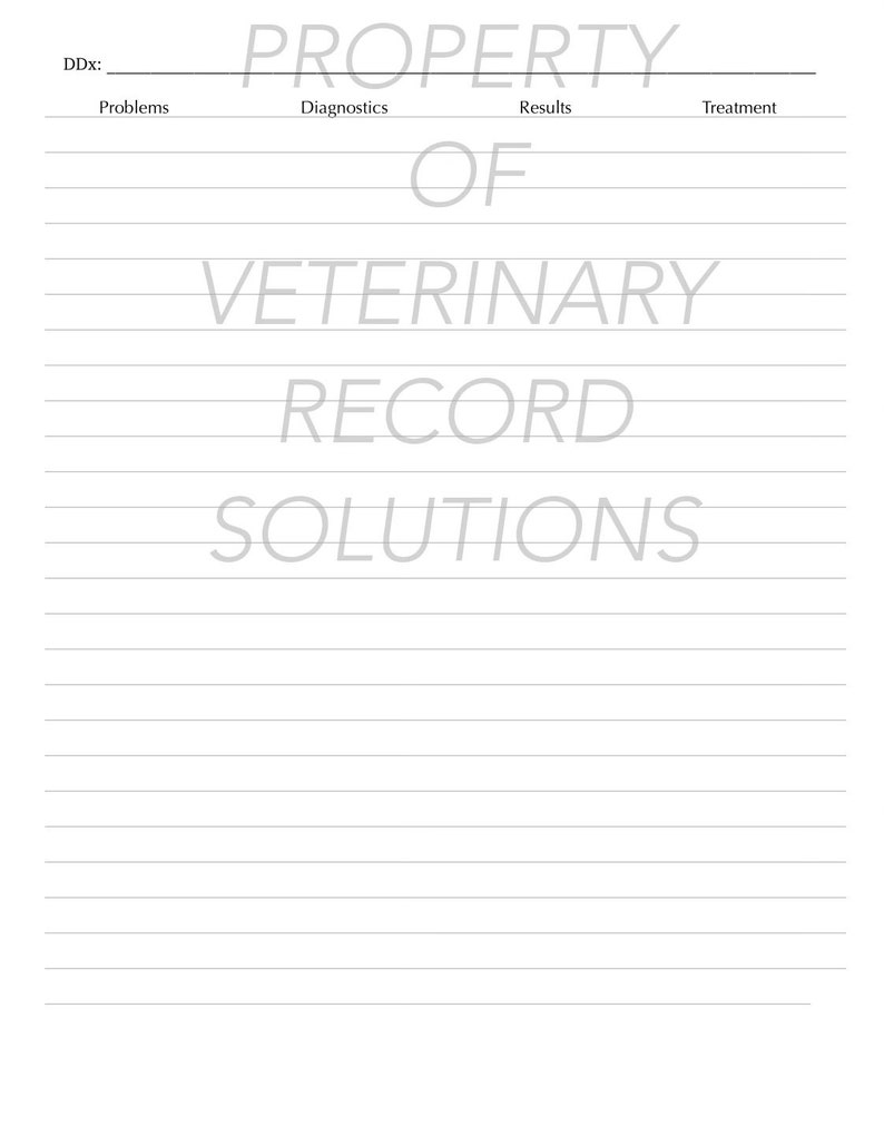 Veterinary SOAP Template Notebook Etsy Veterinary SOAP Template Notebook Etsy