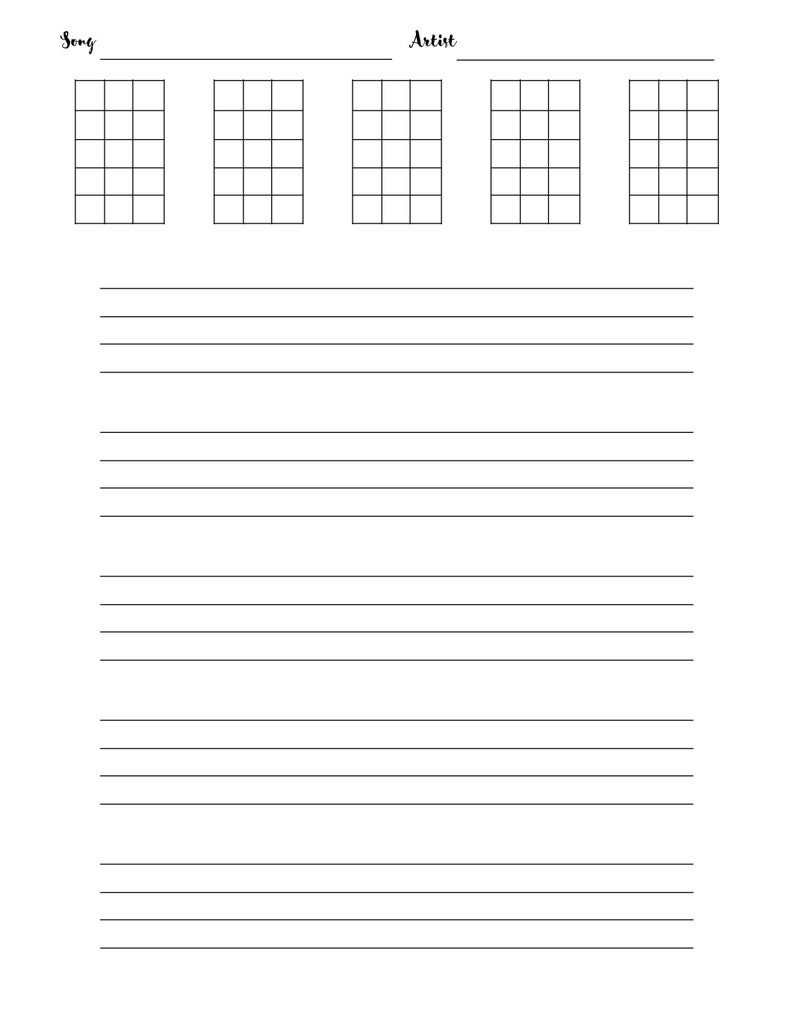 Bass Guitar Tab Sheets KDP Interior 170 Pages of Blank Bass Guitar Tab