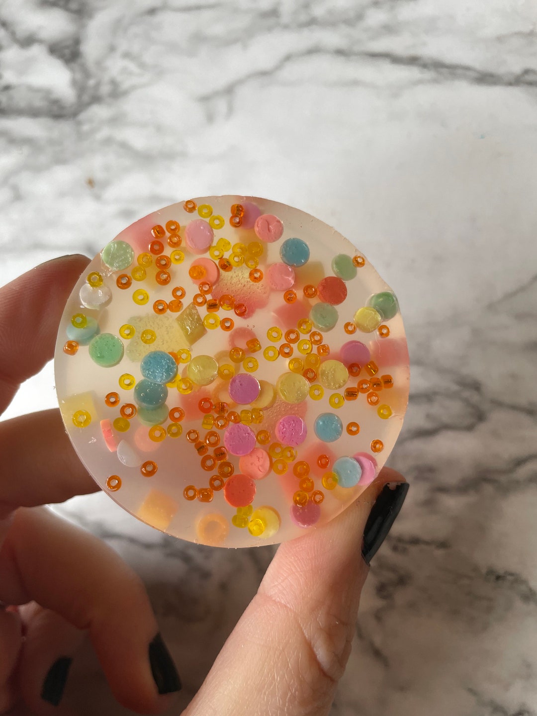 PICKEE Sunshine Puck Picking Fidget Toy Dermatillomania Texture to Pick and Dig Skin Picking Toy