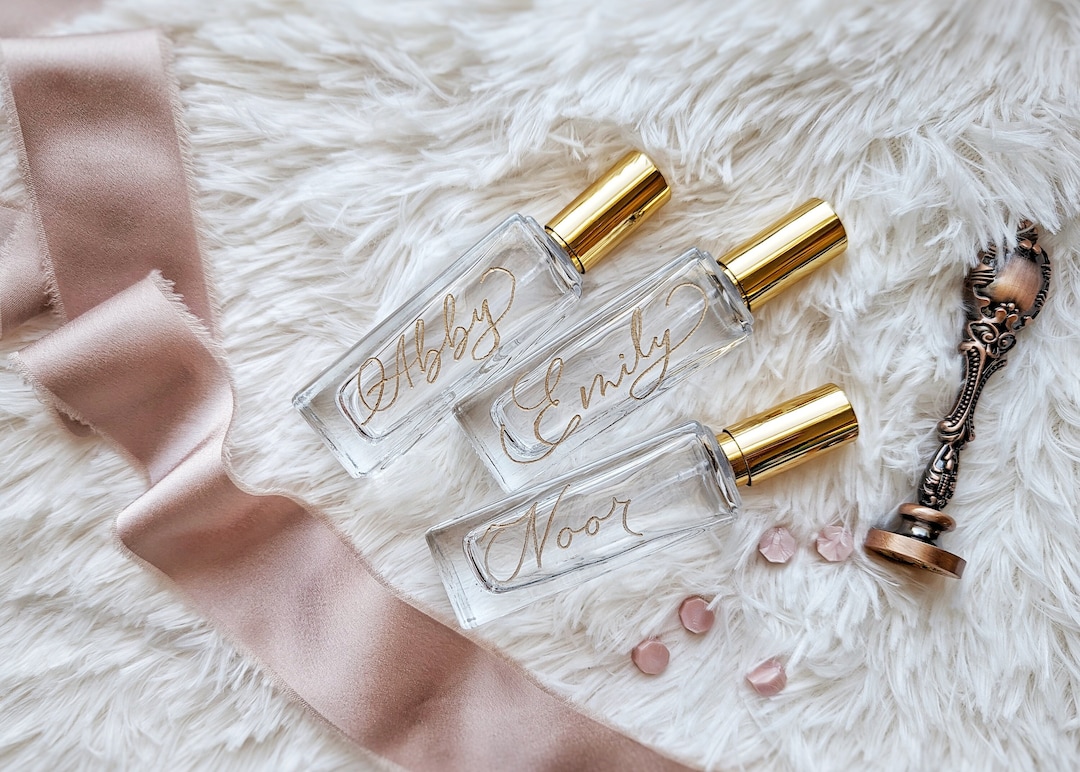 Engraved Perfume Bottles Refillable Perfume Bottle Bridesmaids Gift