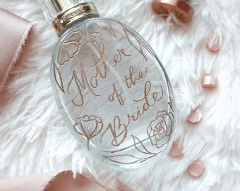 Engraved Perfume Bottle | Refillable Perfume Bottle | Mother of Bride Gift | Mother of Groom Gift | Bridesmaids Gift | Bridal Party Gifts