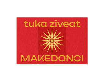 Outdoor Rug, macedonian flag rug, macedonian rug, indoor rug, personalized rug,