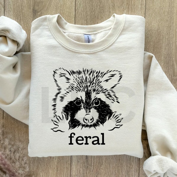 Feral raccoon png digital downlo kids feral png kids raccoon png feral shirt feral sweatshirt raccoon shirt png funny png funny kids png svg