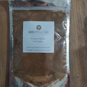 Poudre de propolis d&#39;abeille brute - Broyée - 100 % naturelle, de haute qualité, en direct de l&#39;apiculteur | Supplément naturel de la nature |  340 g 0,75 livre