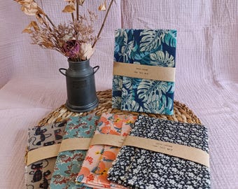 Trio di Bee-Wraps / Pellicole riutilizzabili / Pellicola alimentare riutilizzabile / Pellicole di cera d'api / Imballaggi ecologici