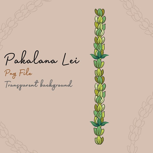 Pakalana Lei Png Design - Lei Png Digital Download