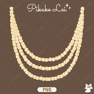 Curve Pikake Lei, Tropical Flower Cut File, Pikake Lei Digital Download, SVG PNG File