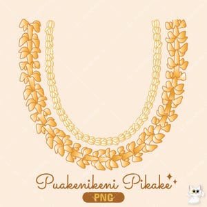 Puakenikeni Pikake Lei, Tropical Flower Cut File, Digital Download, SVG PNG File