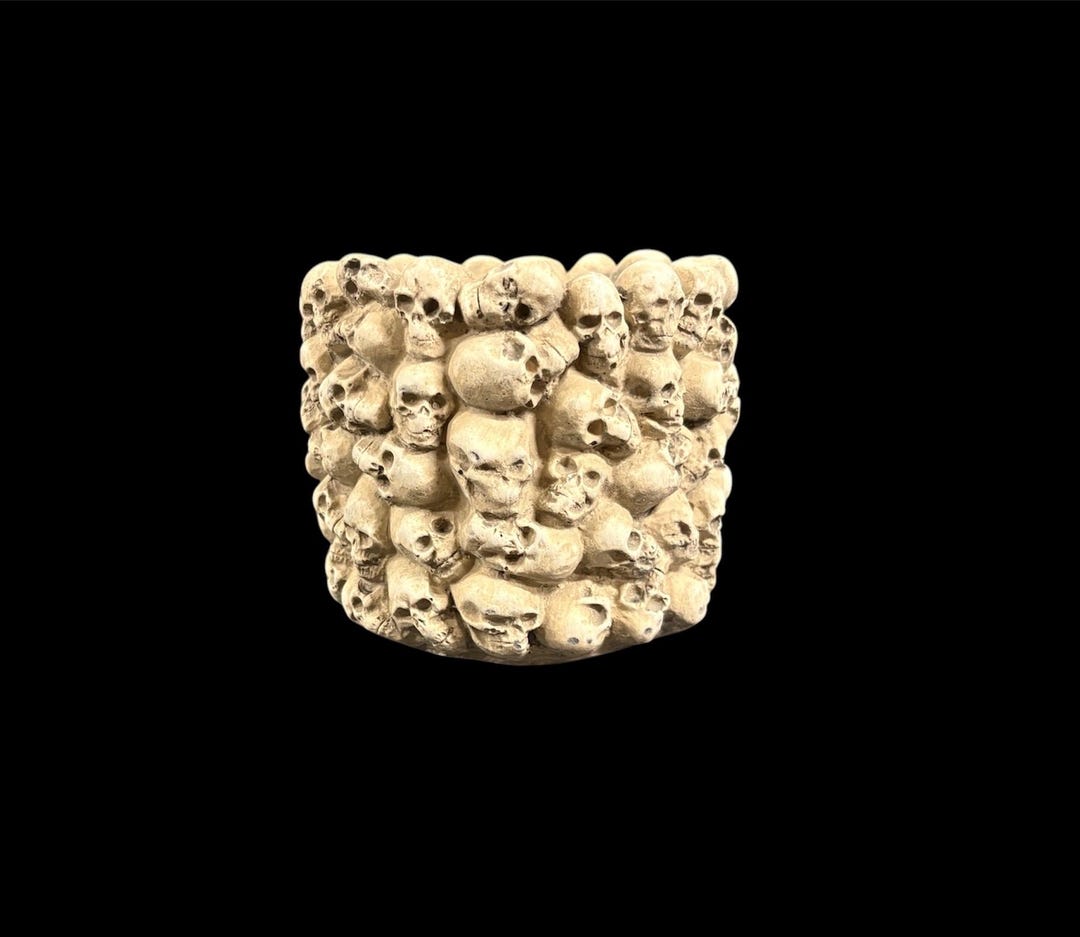 Human Skulls Pencil Pen Cup Holder Planter Gothic Home Decor - Etsy