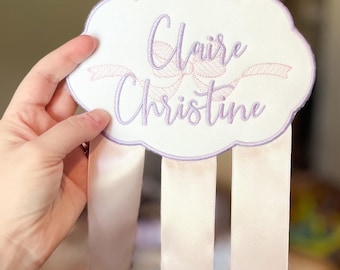 Porta lazos / bordado / personalizado / lazos / cachorros