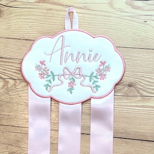 Bow holder | embroidered | customized