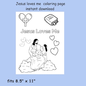 Jesus liebt mich Malseite: Sonntagsschule Bibelaktivität (PDF)