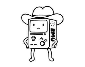 Cowboy BMO Decal