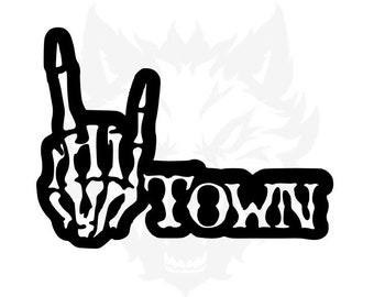 H-Town Waterproof Vinyl Decal, Waterproof Window Decal