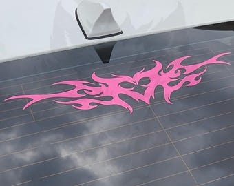 Y2K Cute Tribal Heart Car Decal Waterproof Vinyl Bumper Sticker, Laptop Sticker, Water Bottle Sticker