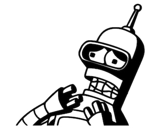 Frightened Bender Decal