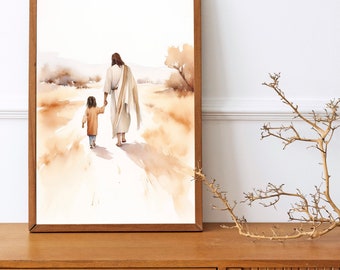 Jesus Wall Art, Printable Art, Jesus Print, Jesus Poster, Jesus painting, Bible Art, Christian Decor, Jesus Portrait, Digital Print