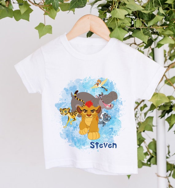 Children s Personalised Kion Lion Guard T shirt Boys Girls Unisex Kids Clothing Lion King Etsy UK