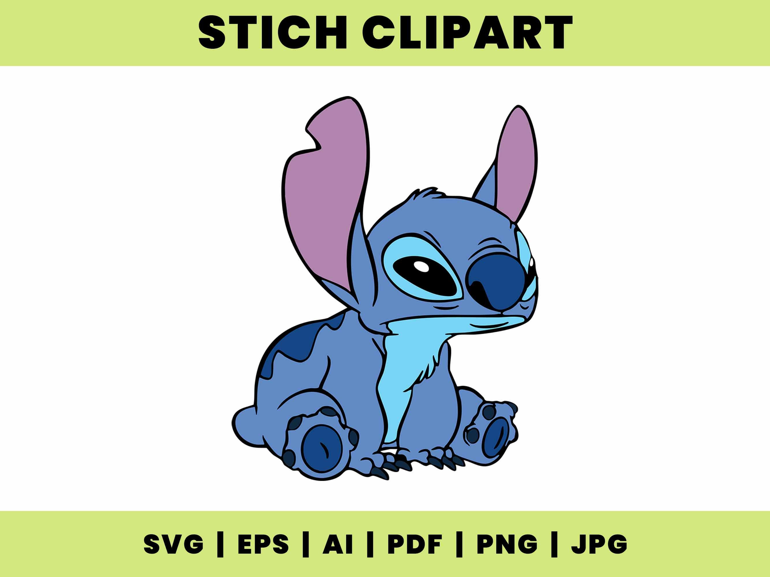 Shell Stich Vector Stich SVG Clipart / Stich Cartton svg png jpg eps ai pdf / Kawaii ...