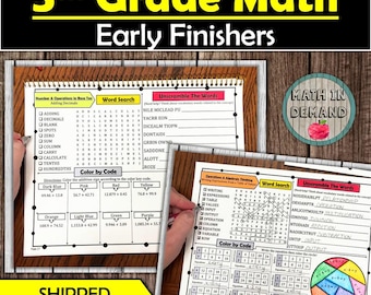 5th Grade Math Early Finishers (Physical Copy)