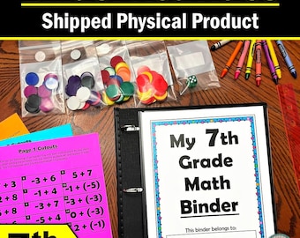 7th Grade Math Binder (Physical Product)