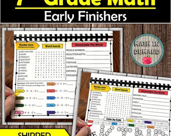 7th Grade Math Early Finishers (Physical Copy)