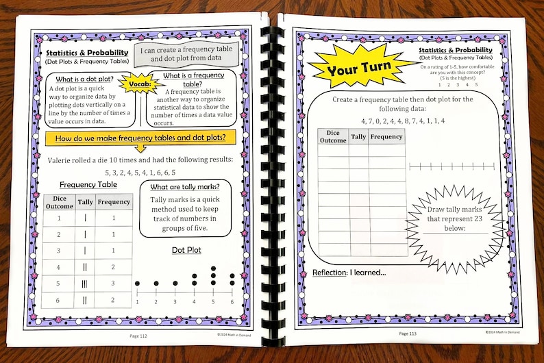 6th Grade Math Workbook - Etsy