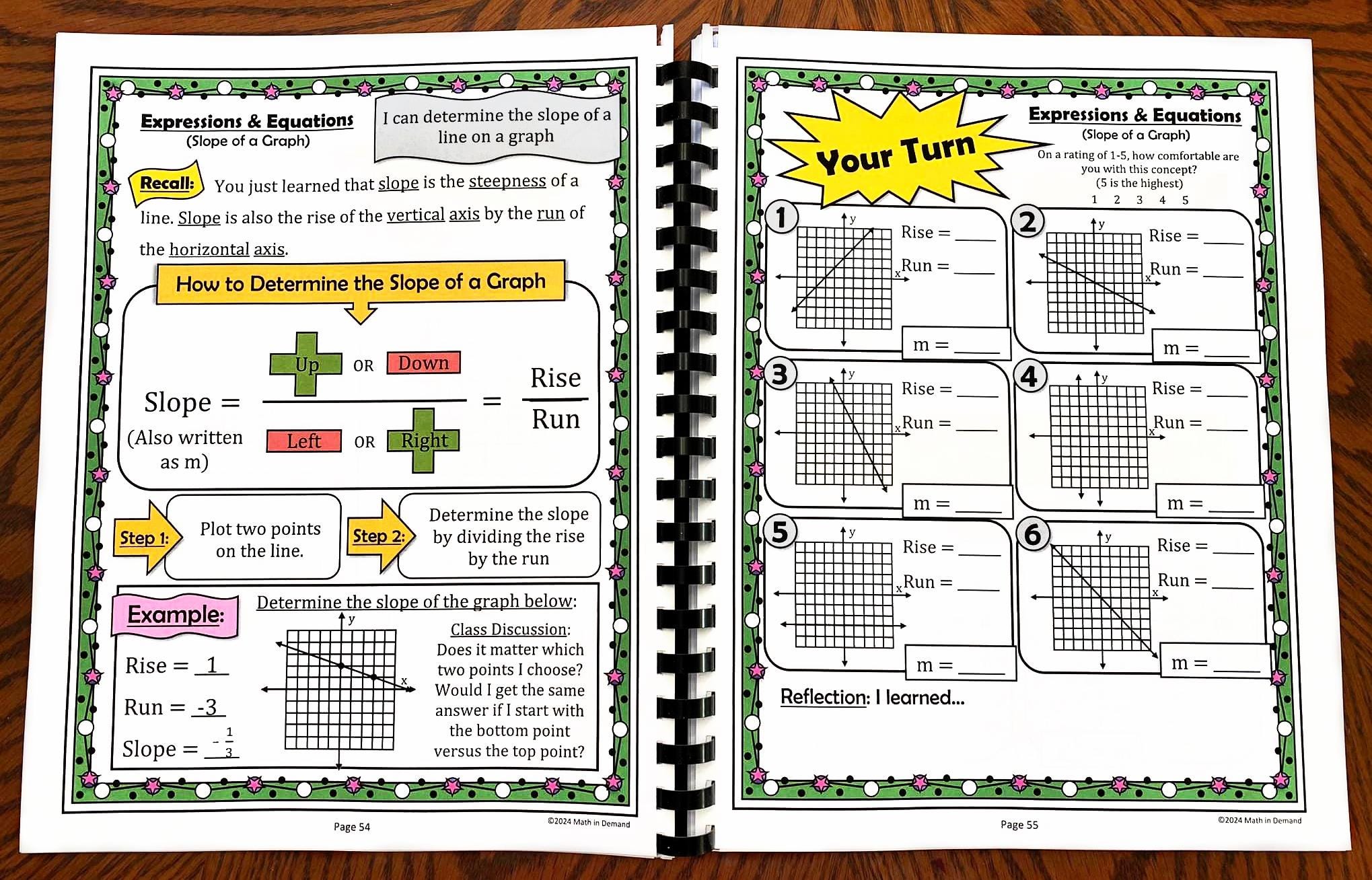 8th Grade Math Workbook Digital File (PDF) - Etsy