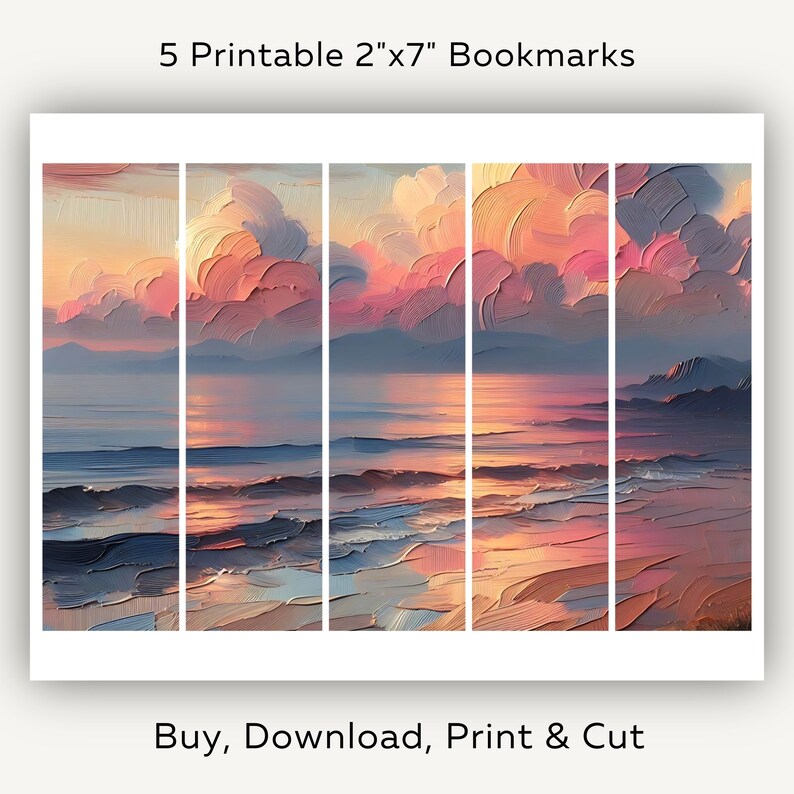 Hawaii Beach Printable Bookmarks Pacific Ocean Hawaii Painting ...