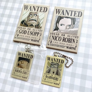 One Piece Wanted Poster Pins - Etsy