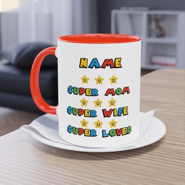 Mom Tasse Personalisierbar Personalisieren Muttertagsgeschenk Muttertag Tasse Kaffe Tee Namentasse Namen Geschenk Mario Geschenke