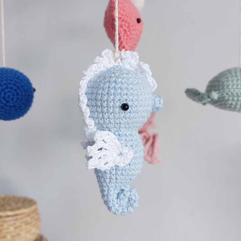 Ocean Baby Mobile / Sea Nursery Theme / Marine Animals Mobile / Whale