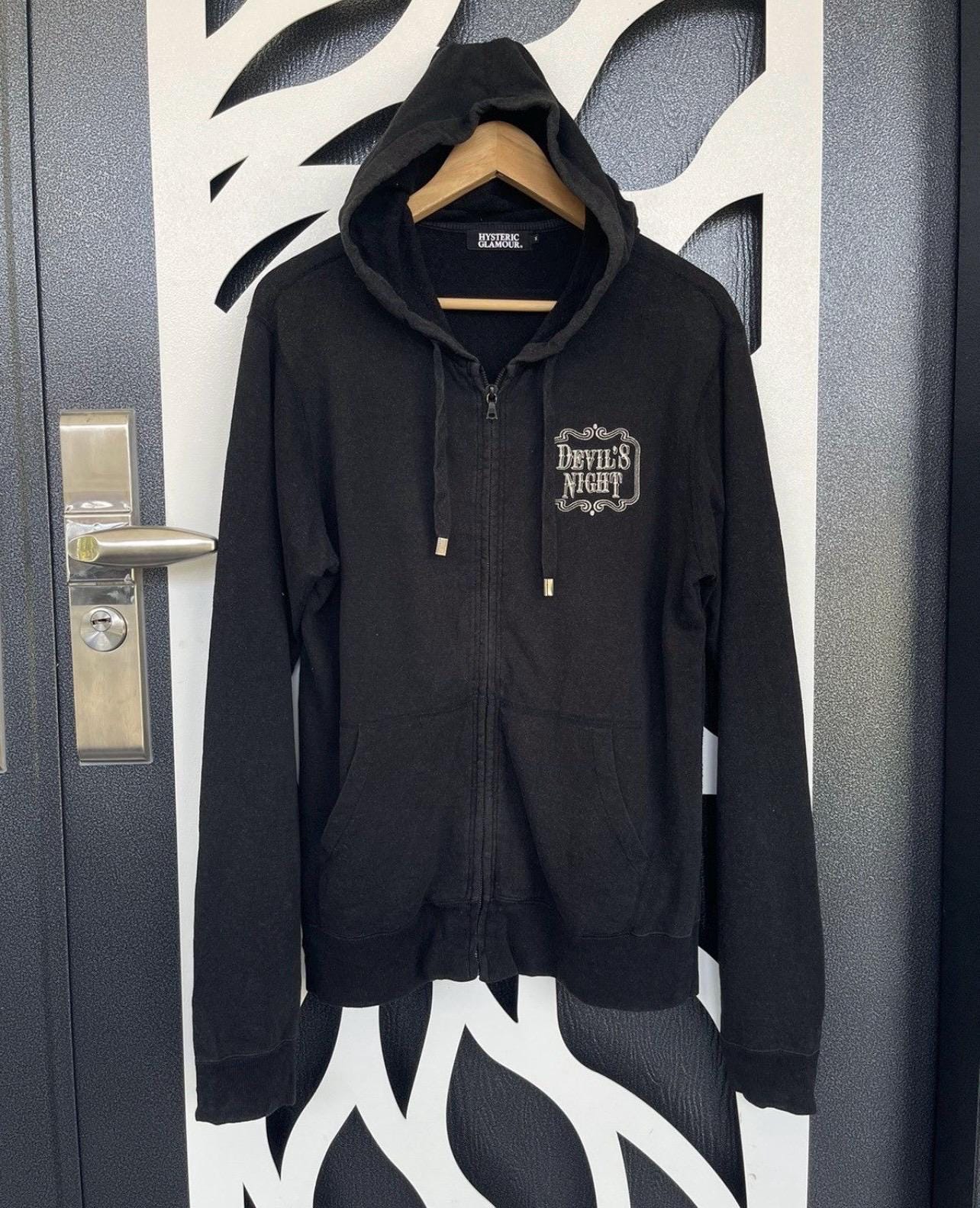 Hysteric Glamour Devil Night Hoodie - Etsy UK